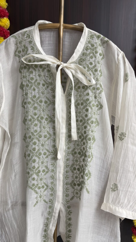 Color Thread Chikankari