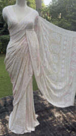 premium 1 tar chikankari saree