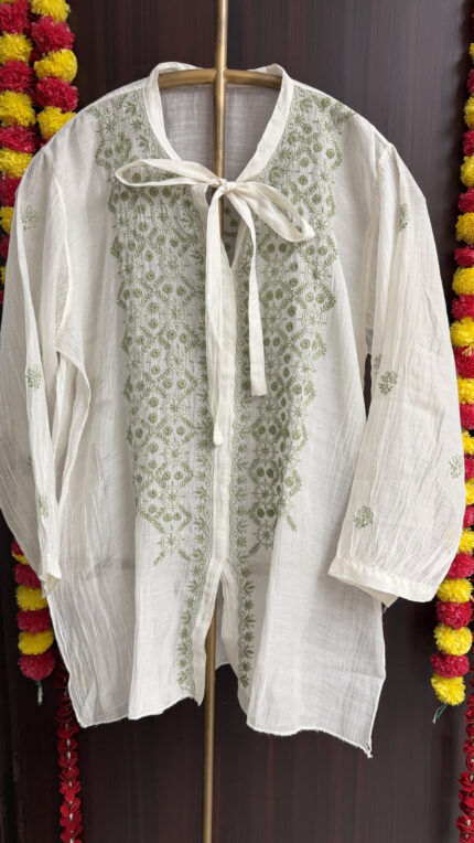 Color Thread Chikankari