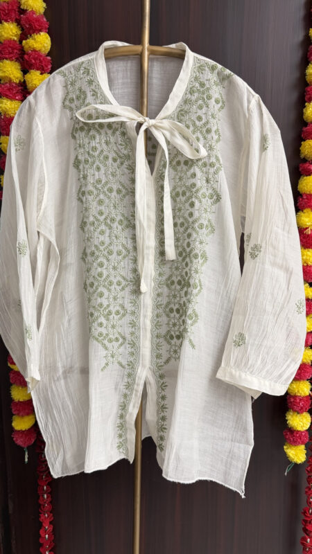 Color Thread Chikankari