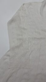DYEABLE PURE & PREMIUM GEORGETTE CHIKANKARI ANARKALI & DUPATTA SET - Image 4