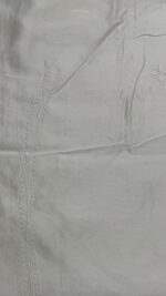 DYEABLE CHANDERI SILK CHIKANKARI MEN'S KURTA FABRIC - Image 8