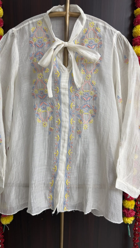 Color Thread Chikankari