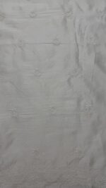 DYEABLE CHANDERI SILK CHIKANKARI MEN'S KURTA FABRIC - Image 7