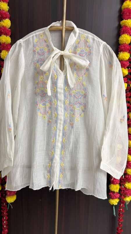 Color Thread Chikankari