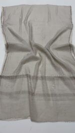DYEABLE PURE & PREMIUM SILVER TISSUE CHIKANKARI KURTA & DUPATTA SET - Image 2