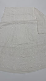 DYEABLE PURE & PREMIUM GEORGETTE CHIKANKARI ANARKALI & DUPATTA FABRIC SET - Image 6