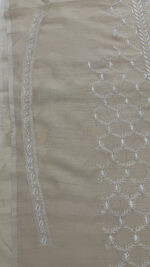 DYEABLE PURE & PREMIUM MONGA SILK CHIKANKARI MEN'S KURTA FABRIC - Image 8