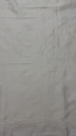 DYEABLE CHANDERI SILK CHIKANKARI MEN'S KURTA FABRIC - Image 5