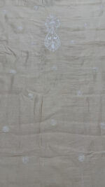 DYEABLE PURE & PREMIUM MONGA SILK CHIKANKARI MEN'S KURTA FABRIC - Image 6