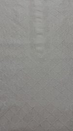DYEABLE CHANDERI SILK CHIKANKARI MEN'S KURTA FABRIC - Image 2