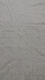 DYEABLE PURE & PREMIUM SILVER TISSUE CHIKANAKRI KURTA & DUPATTA SET - Image 4