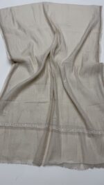 DYEABLE PURE & PREMIUM SILVER TISSUE CHIKANAKRI KURTA & DUPATTA SET - Image 2