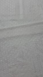 DYEABLE CHANDERI SILK CHIKANKARI MEN'S KURTA FABRIC - Image 4