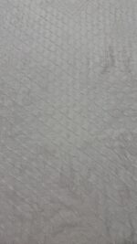DYEABLE CHANDERI SILK CHIKANKARI MEN'S KURTA FABRIC - Image 3