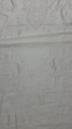 DYEABLE CHANDERI SILK CHIKANKARI MEN'S KURTA FABRIC - Image 4