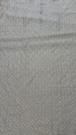 DYEABLE PURE & PREMIUM MONGA SILK CHIKANKARI MEN'S KURTA FABRIC - Image 4