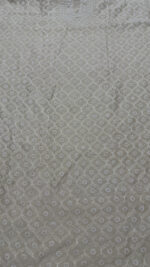 DYEABLE PURE & PREMIUM MONGA SILK CHIKANKARI MEN'S KURTA FABRIC - Image 3
