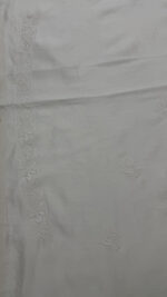 DYEABLE CHANDERI SILK CHIKANKARI MEN'S KURTA FABRIC - Image 7