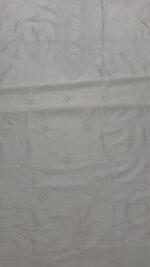 DYEABLE CHANDERI SILK CHIKANKARI MEN'S KURTA FABRIC - Image 4