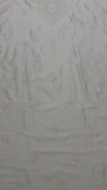 DYEABLE CHANDERI SILK CHIKANKARI MEN'S KURTA FABRIC - Image 3