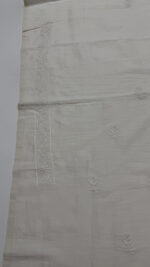 DYEABLE CHANDERI SILK CHIKANKARI MEN'S KURTA FABRIC - Image 6