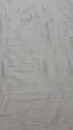 DYEABLE CHANDERI SILK CHIKANKARI MEN'S KURTA FABRIC - Image 5