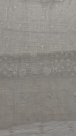 DYEABLE PURE & PREMIUM SILVER TISSUE CHIKANKARI KURTA & DUPATTA SET - Image 6