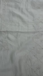 DYEABLE CHANDERI SILK CHIKANKARI MEN'S KURTA FABRIC - Image 8