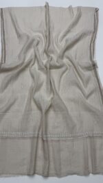 DYEABLE PURE & PREMIUM SILVER TISSUE CHIKANKARI KURTA & DUPATTA SET - Image 2