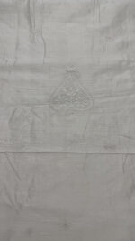 DYEABLE CHANDERI SILK CHIKANKARI MEN'S KURTA FABRIC - Image 5