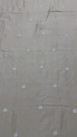 DYEABLE PURE & PREMIUM MONGA SILK CHIKANKARI MEN'S KURTA FABRIC - Image 5