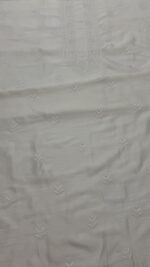 DYEABLE CHANDERI SILK CHIKANKARI MEN'S KURTA FABRIC - Image 4