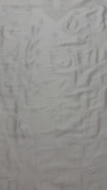 DYEABLE CHANDERI SILK CHIKANKARI MEN'S KURTA FABRIC - Image 3