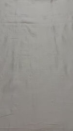 DYEABLE CHANDERI SILK CHIKANKARI MEN'S KURTA FABRIC - Image 5
