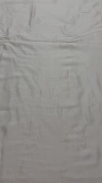 DYEABLE CHANDERI SILK CHIKANKARI MEN'S KURTA FABRIC - Image 5