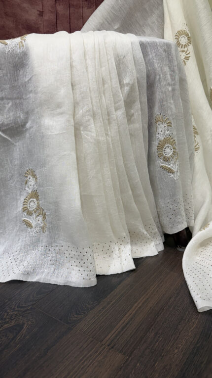 Linen Saree