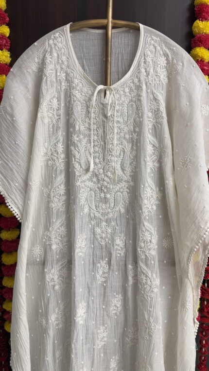 Chikankari Kaftan