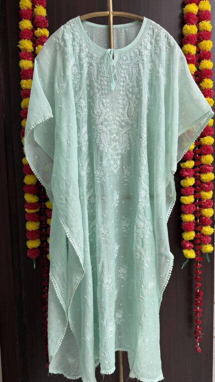 Chikankari Kaftan