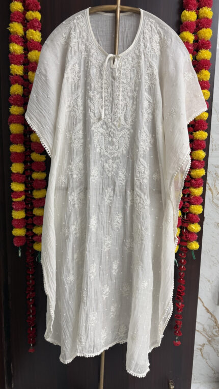 Chikankari Kaftan