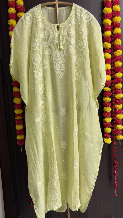Chikankari Kaftan