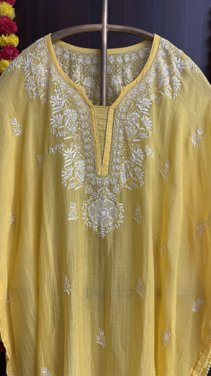 Chikankari Kaftan