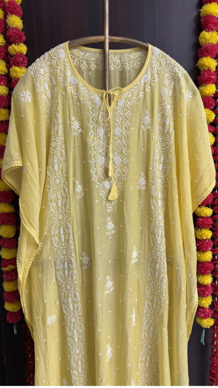 Chikankari Kaftan