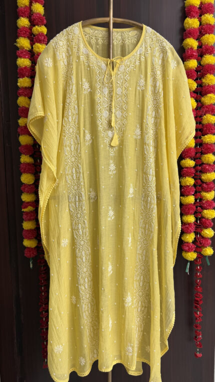 Chikankari Kaftan