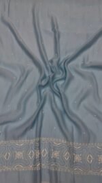 Powder Blue Chanderi Mul Chikankari Anarkali & Dupatta Set - Image 2